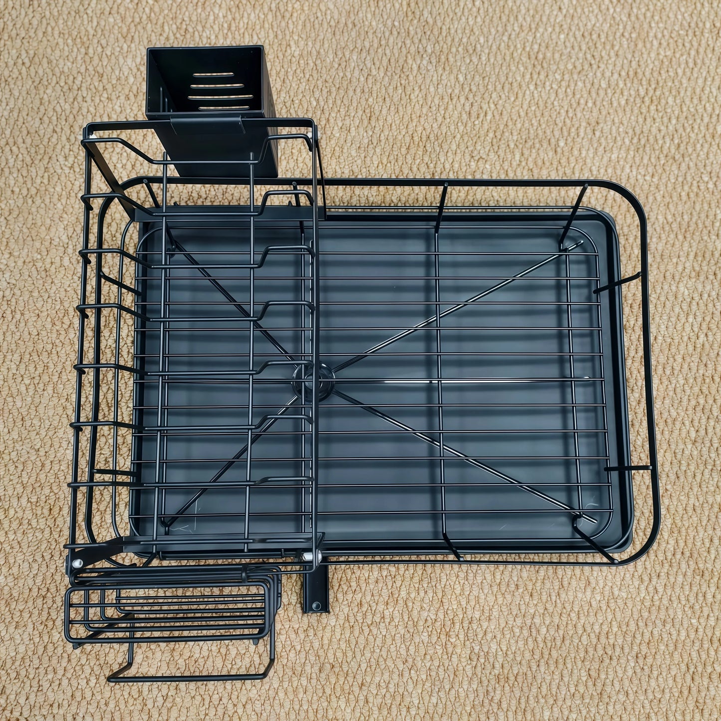 AEHOME Expandable 2 Tier Metal Dish Drying Rack