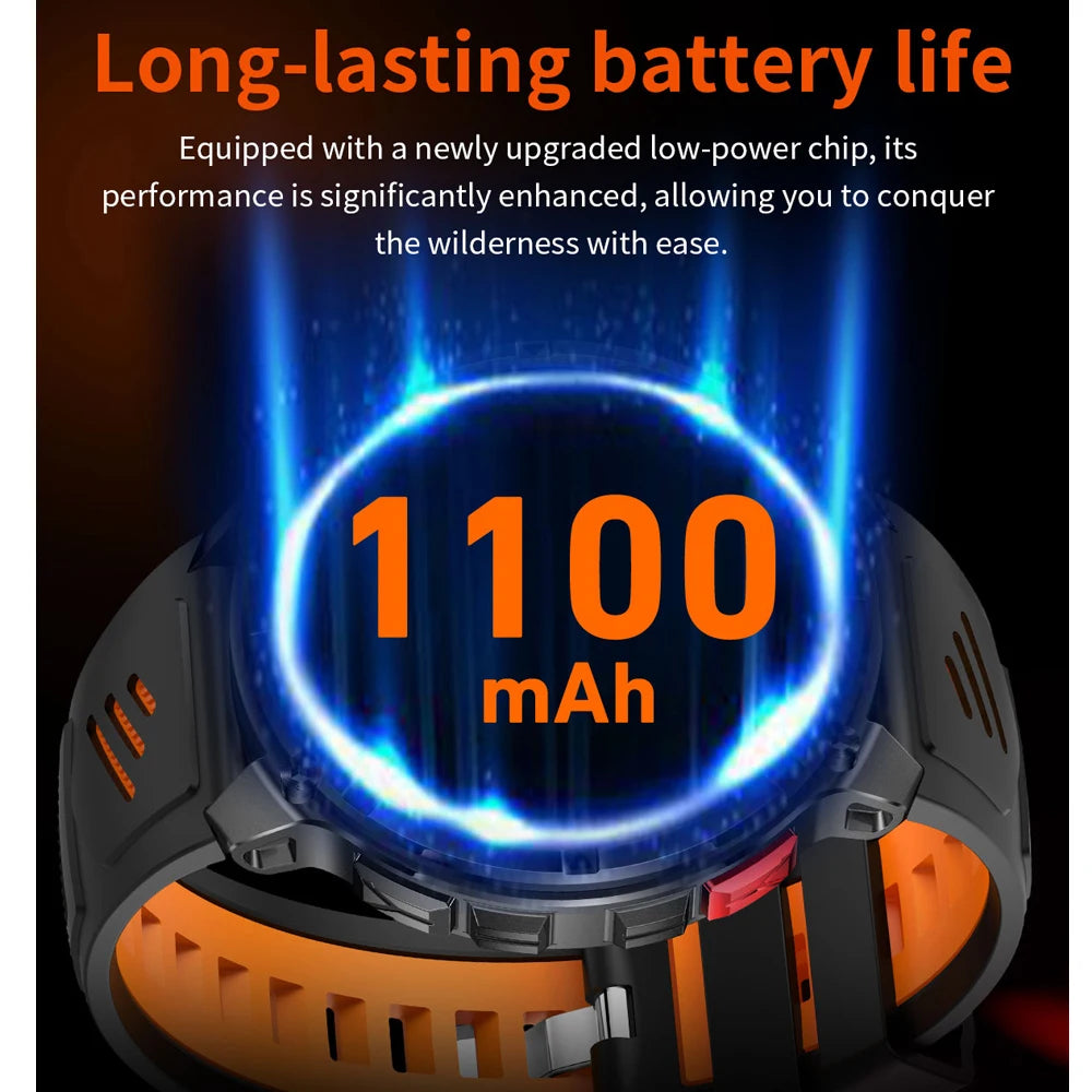T Rex3 Pro Smartwatch GPS 5ATM Waterproof Outdoor Compass Tracker