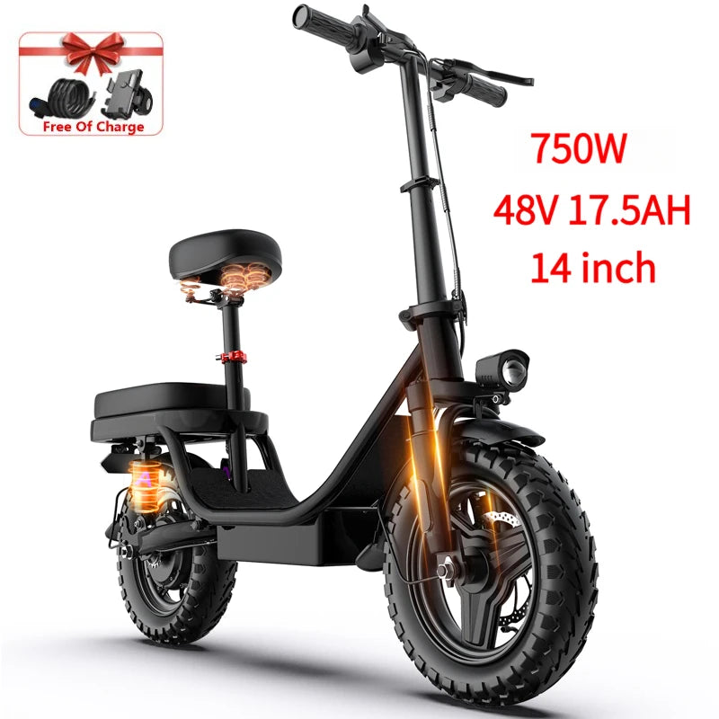 ZEFIORA UL2849 Certified 750W Adult Electric Bicycle