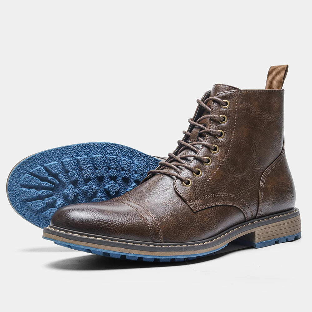 Hecrafted Mens Ankle Boots Comfortable Casual Style