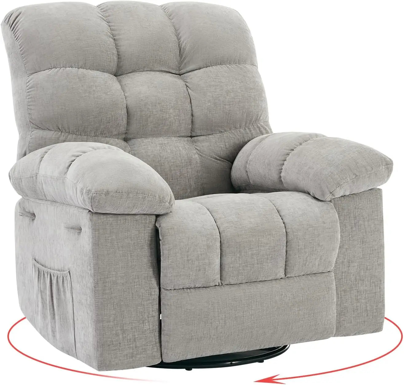HiMISS Rocker Recliner Chair For Adults Overstuffed Manual Glider