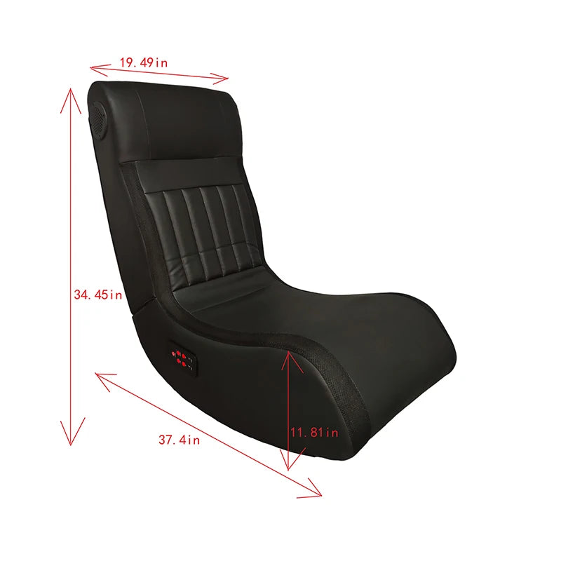 Foldable Gaming Chair With Onboard Speakers USB Charging