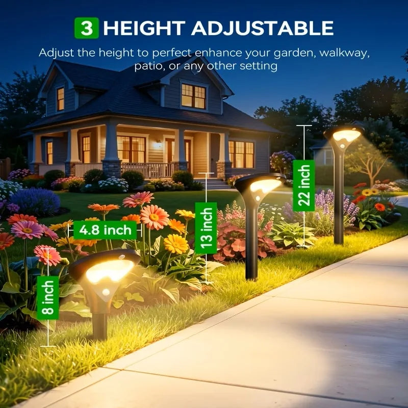 Solar Pathway Lights With Motion Sensor 6 Pack Outdoor