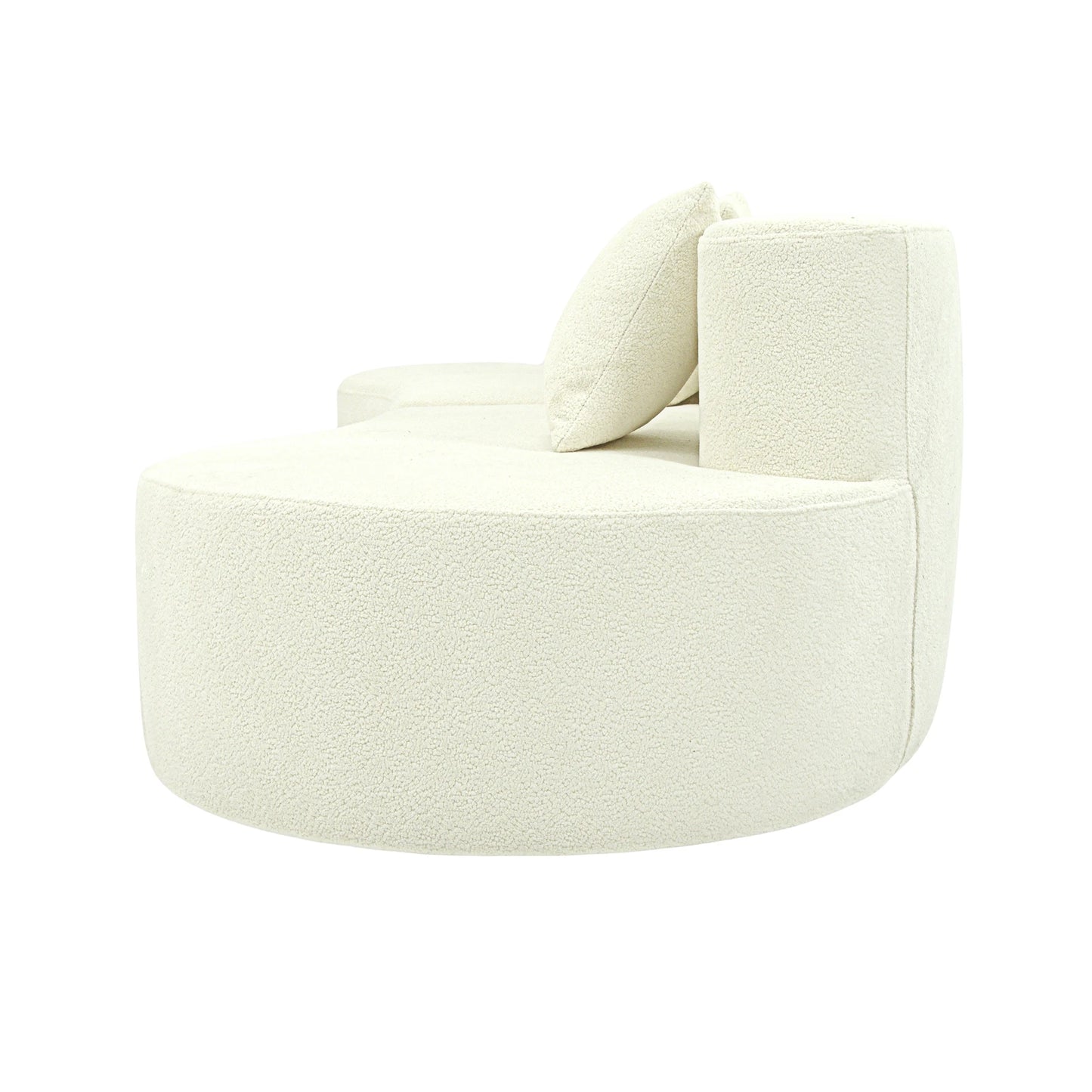 Curved 4 Seat Modular Sofa Half Moon For Living Room