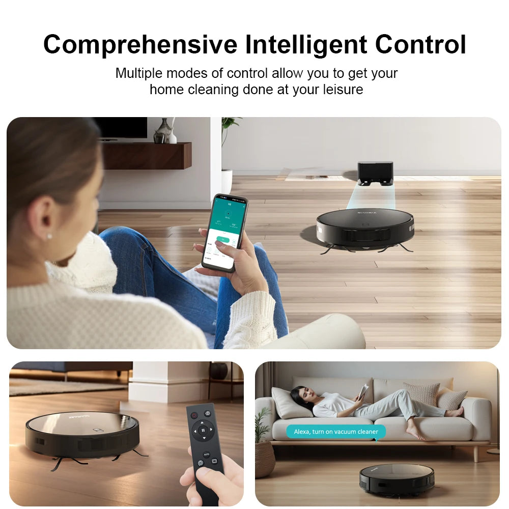 BOAIMORE Robot Vacuum Cleaner Mop With Smart Mapping