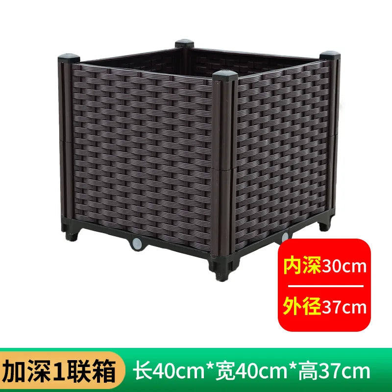 Plastic Balcony Planter Trough for Outdoor Garden Wholesale