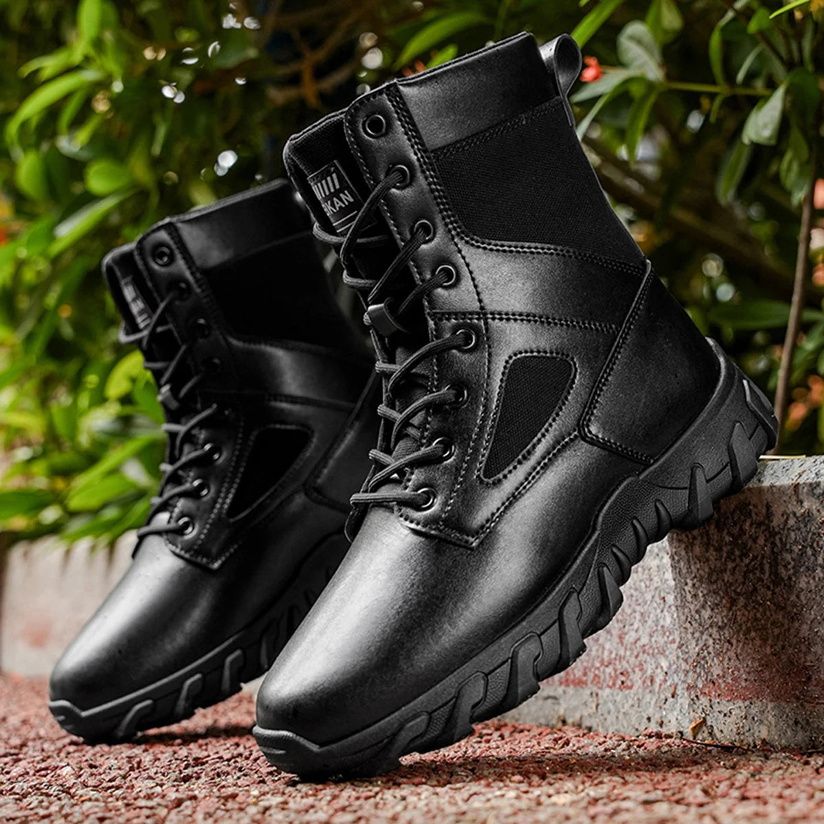 Men's Ankle Boots Lace-Up Desert Boots For Outdoor Wear