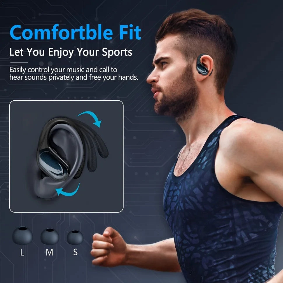 GDLYL Bluetooth 5.3 True Wireless Earphones With Mic For Sports
