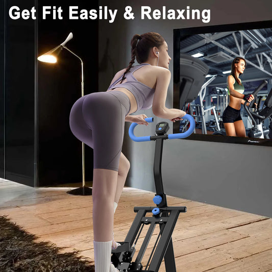 Stable Vertical Climber Workout Stepper With Adjustable Handlebars