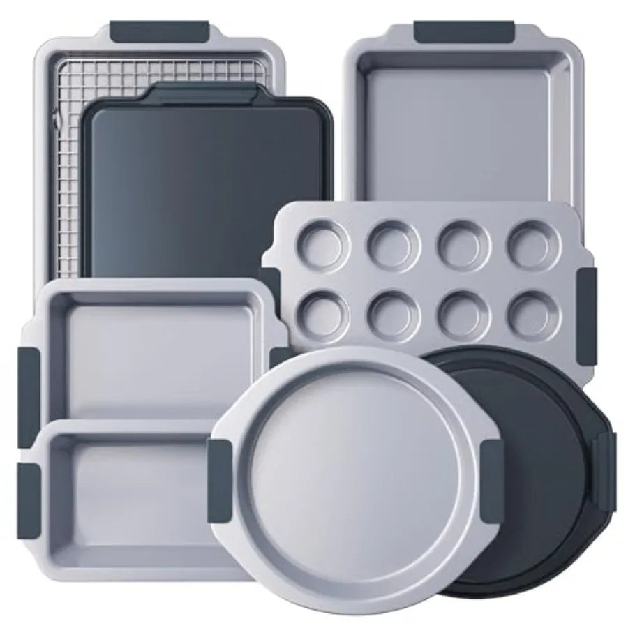 Nonstick Ceramic Bakeware Set Heavy Duty Aluminized Steel