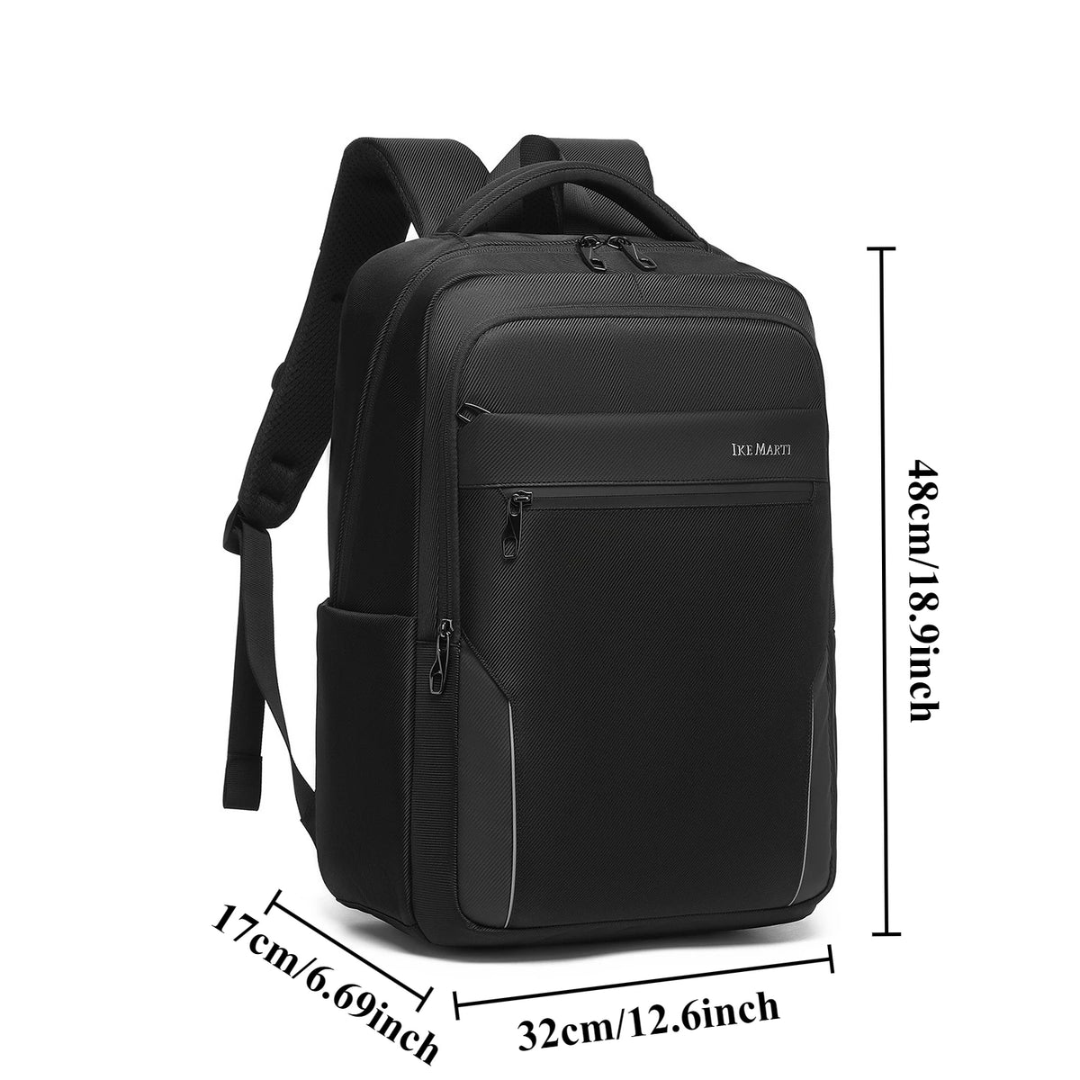 Fashion Business Men'S Backpack Durable Nylon Fabric, Ergonomic Commute Large Capacity Backpack, with Laptop Compartment